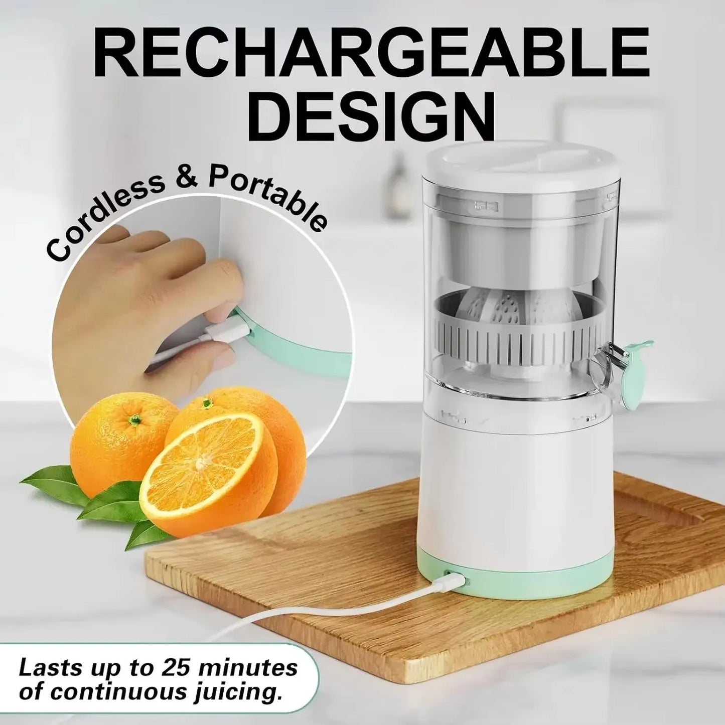 Portable USB Juicer Cup – Rechargeable Smoothie Blender